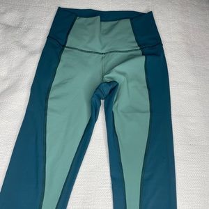 Teal cropped leggings